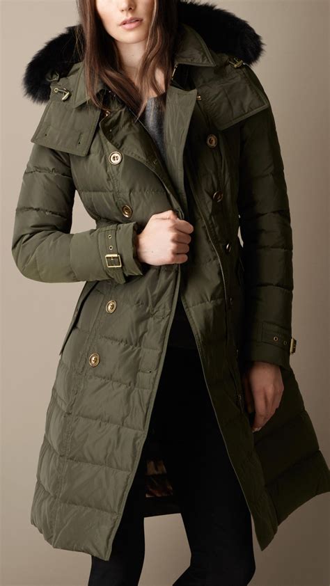 burberry winter down coats|Burberry overcoat women's.